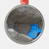 Summer Beach Gravitation Sand Shovel, Scoop, Playi Silbernes Ornament (Vorne)