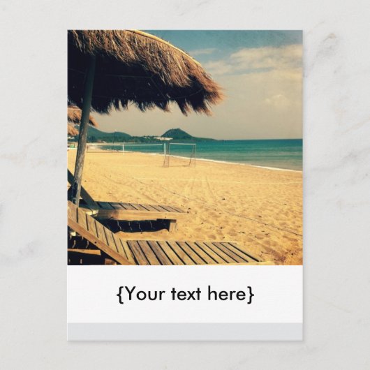 Summer Beach Gruß Postkarte (Vorderseite)