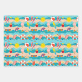 Summer Beach Happy Time Geschenkpapier Set (Vorderseite)
