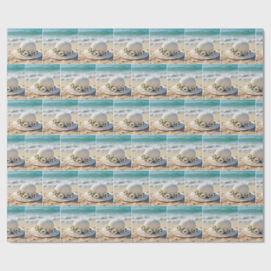 Summer Beach Hat Geschenkpapier (Flach)