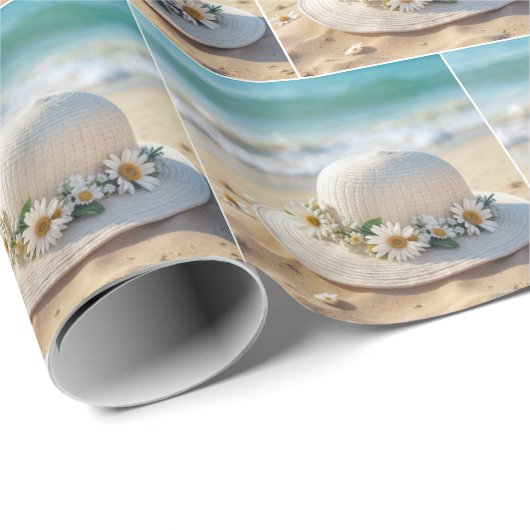 Summer Beach Hat Geschenkpapier (Rolleneckpunkt)