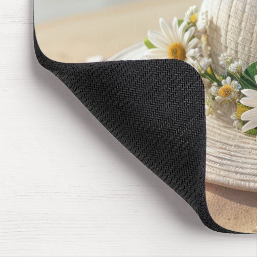 Summer Beach Hat Mousepad (Ecke)