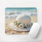 Summer Beach Hat Mousepad (Mit Mouse)
