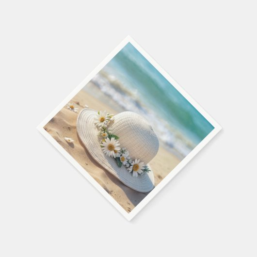 Summer Beach Hat Serviette (Ecke)
