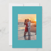 Summer Beach Hochzeit Einladung (Rückseite)