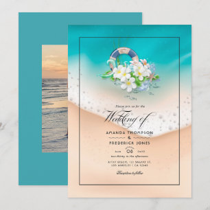 Summer Beach Hochzeit Einladung