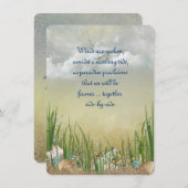 Summer Beach Hochzeit Einladung (Vorne/Hinten)