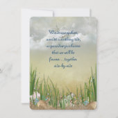 Summer Beach Hochzeit Einladung (Vorderseite)