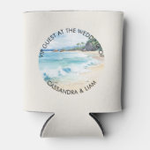 Summer Beach Hochzeit in Urlaubsort VIP Gast Dosenkühler (Vorderseite)