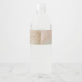 Summer Beach Hochzeit in Urlaubsort Wasserflaschenetikett (Rückseite)