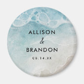 Summer Beach Hochzeitsfest im Wasser - Party Magnet (Vorne)