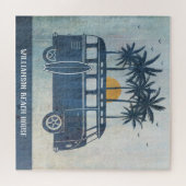 Summer Beach House Retro Surf Van Puzzle (Horizontal)
