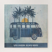 Summer Beach House Retro Surf Van Puzzle (Vertikal)