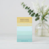 Summer Beach Jewelier Display Card Visitenkarte (Stehend Vorderseite)