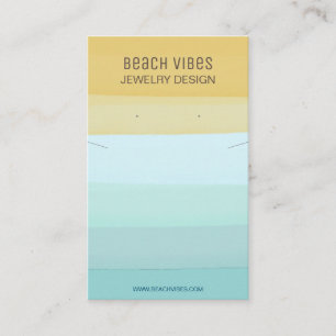 Summer Beach Jewelier Display Card Visitenkarte