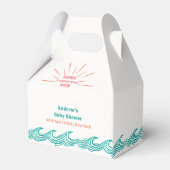 Summer Beach kommt hier zur Son Baby Dusche Geschenkschachtel (Rückseite)