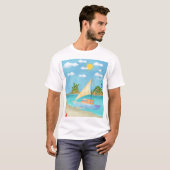 Summer Beach Kühling Beach T Shirt (Vorne ganz)