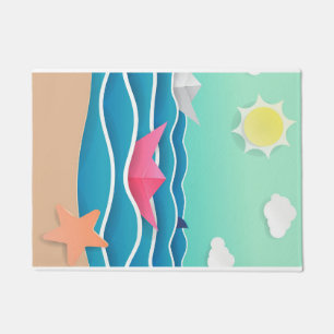 Summer Beach Landschaft Fußmatte