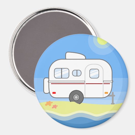 Summer Beach Magnet (Vorderseite/Rückseite)