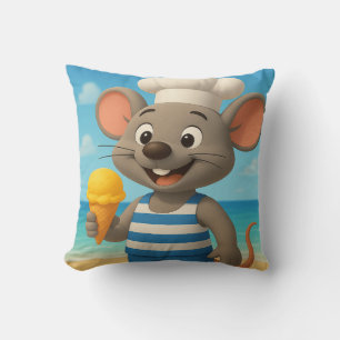 Summer Beach Mouse Pillow Niedlicher Cartoon Url Kissen