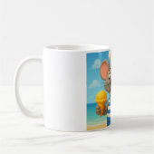Summer Beach Mouse Tasse | Niedlicher Cartoon Ice (Links)