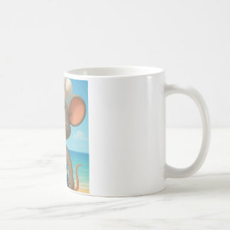 Summer Beach Mouse Tasse | Niedlicher Cartoon Ice