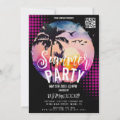 Summer Beach Night Event Party Bar Club Flyer Einladung (Vorderseite)