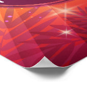 Summer Beach Night Palm Naked Poster (Ecke)