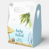 Summer Beach Ocean Surfboard Babydusche Geschenkschachtel (Geöffnet)