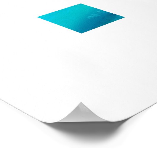 Summer Beach Ocean Vögel fliegen in Himmel und wur Poster (Ecke)