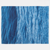 Summer Beach Ocean Waves Fleecedecke (Vorderseite (Horizontal))