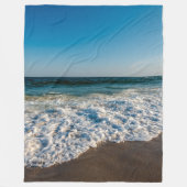 Summer Beach Ocean Waves Fleecedecke (Vorderseite)