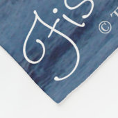 Summer Beach Ocean Waves Typografie Fleecedecke (Ecke)