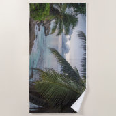 Summer Beach Palm Trees Strandtuch (Vorderseite)