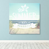 Summer Beach Paradise Leinwanddruck (Insitu (Holzboden))