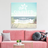 Summer Beach Paradise Leinwanddruck (Insitu (Wohnzimmer))