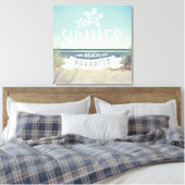 Summer Beach Paradise Leinwanddruck (Insitu (Schlafzimmer))