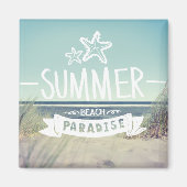 Summer Beach Paradise Magnet (Vorne)
