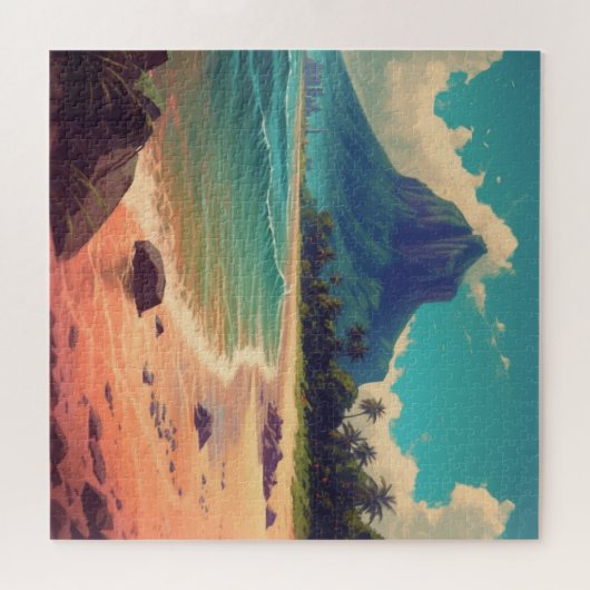 Summer Beach Paradise Puzzle (Horizontal)