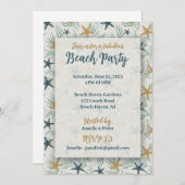 Summer Beach Party Einladung (Vorne/Hinten)