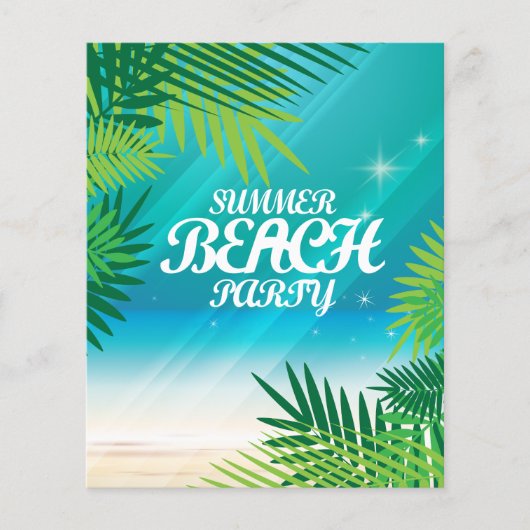 Summer Beach Party Flyer (Vorne)