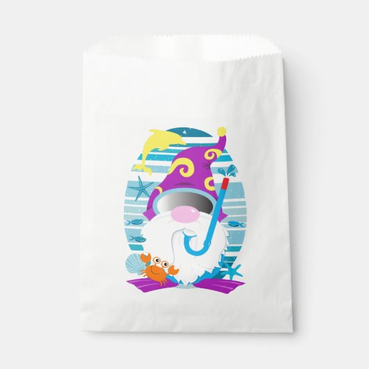 Summer Beach Party Gnome Geschenktütchen (Vorderseite)
