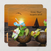 Summer Beach Party laden Einladung (Vorne/Hinten)