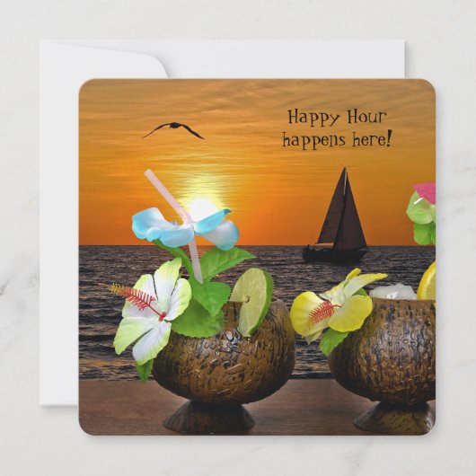 Summer Beach Party laden Einladung (Vorderseite)