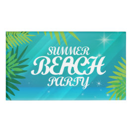Summer Beach Party Namenschild