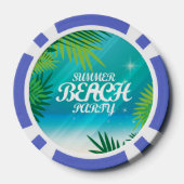 Summer Beach Party Pokerchips (Rückseite)