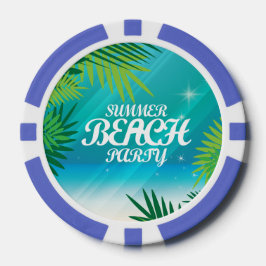 Summer Beach Party Pokerchips