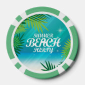 Summer Beach Party Pokerchips (Rückseite)