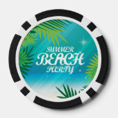 Summer Beach Party Pokerchips (Rückseite)