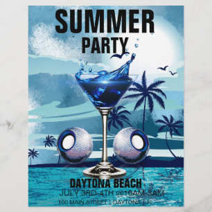 Summer Beach Party Promotions Marketing Event Flyer